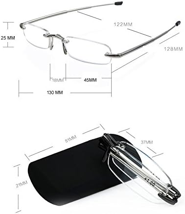 2 пакувања- Бесплатни очила за читање Читатели Компактни очила за преклопување вклучени