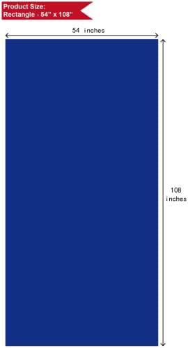 Кралски Сини Пластични Чаршафи 2 Пакети За Еднократна Употреба Покриваат 54 х 108 Инчни Маси За Забави За Туширање За Бебиња Пева
