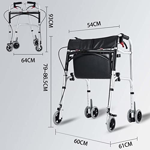 LHX Walker со седиште за стари лица со четири нозе столче Вокер количка