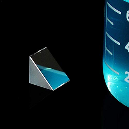 10мм10мм10мм Оптички стакло триаголен призми Правен агол Изосели Призми леќи Оптички K9 стакло материјал за тестирање на материјал