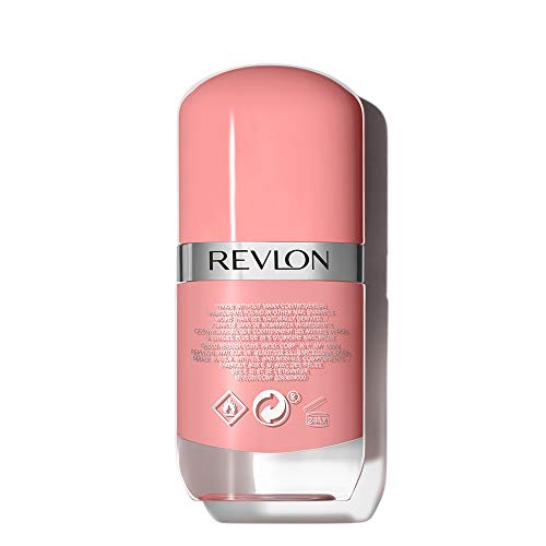 Revlon Ultra HD Snap Nail лак, сјајна боја на нокти, веганска формула, не е потребна база и горниот капут, 027 Размислете за розови,