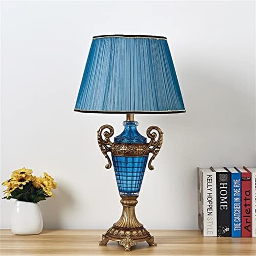 Ylyajy ретро европски стил табела стаклена смола Декоративна ламба за креветчиња за ламба за декоративно осветлување