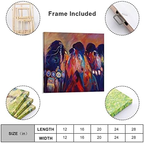 Wallид постер за домородна американска декорација Домородно американско сликарство постери за сликање постери и отпечатоци од wallидни