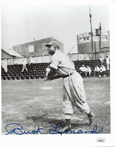 Бак Леонард Бејзбол Хоф потпиша 8x10 фотографија со JSA COA - Автограмирани фотографии од MLB