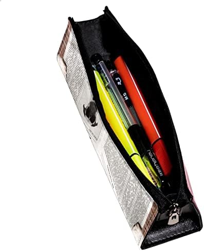 Случај со моливи на геерот, торбичка за моливи, кутија со моливи, кутија за естетски молив, позадина на просторијата за булдог