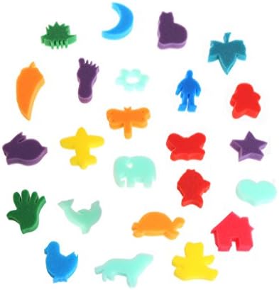 24 парчиња сунѓер постави деца деца уметнички занаетчиски слики DIY играчка домашна едукација школи марки за деца марки за картички