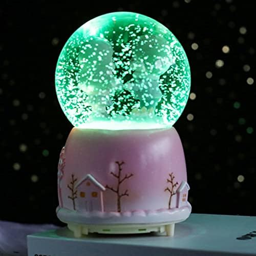 Liuzh креативни светла во боја лебдат снегулки бела месечина двојка стаклена кристална топка музичка кутија Танабата роденденски подарок
