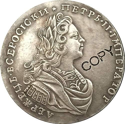 Предизвик Монета 1729 Петар Втори Русија Монети Копија За Домашна Соба Канцеларија Декор Монета Колекција
