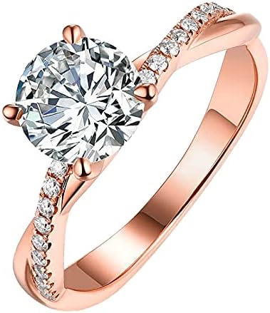 Ringвони со големина на прстени злато накит 925 жени свадба ринестон 5-11 бели прстени панк прстен