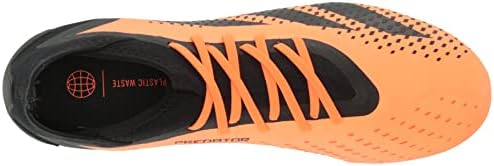 Адидас Унисекс Предатор Точност.3 Фирма за фудбалски чевли, тимски соларни портокалови/црни/црни, 9,5 американски мажи