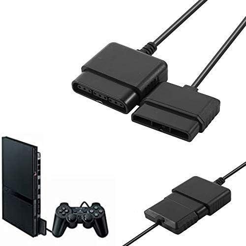2PACK PS2 Контролер за проширување на кабел за продолжување на кабелот 6FT/1.8M контролор за конзола за игри PlayStation PS1 PS2 PS2