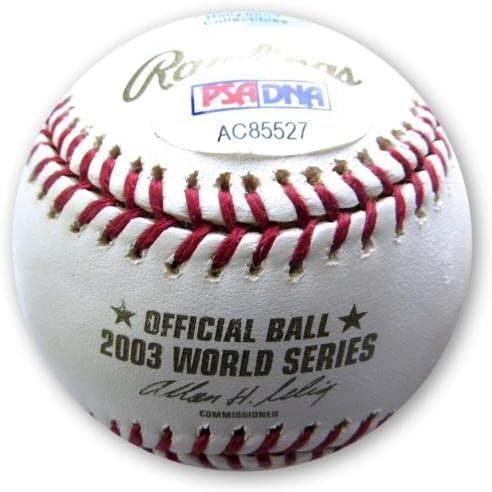 Мигел Кабрера Потпиша Автограм На Светската Серија 2003 Бејзбол Марлинс ПСА АЦ85527-Бејзбол Со Автограм