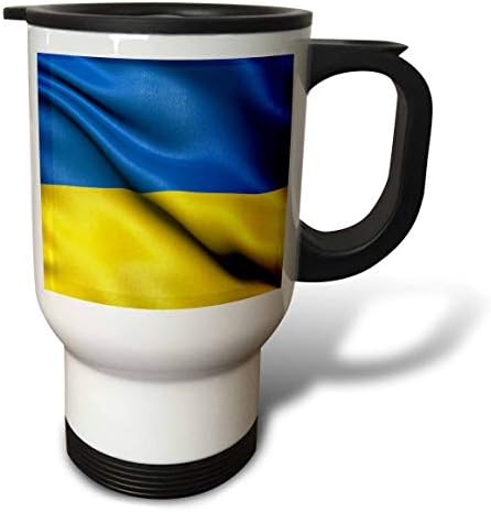 3drose Cr Медиуми-Илустрации-Знаме На Украина мавтајќи во Ветрот-Патување Чаши
