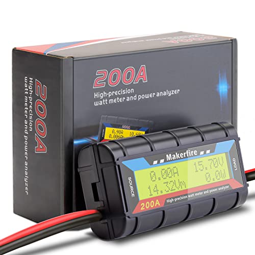 200A Надграден вати метар со подолга жица, висока прецизна анализа на напон за напојување на батеријата на батеријата за потрошувачка