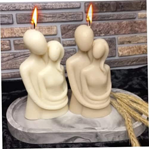 Двојка прегрнувајќи мувла од свеќи, портрет свеќа за свеќи 3Д прегратка силиконски калап за тело уметност сапун за сапун за венчање