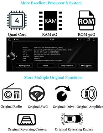 XISEDO Android 7.1 Главна Единица 10.25 Инчен Автомобил Стерео 4-јадро RAM МЕМОРИЈА 2G ROM 32G GPS Навигација Автомобил Радио за Bmw 5 Серија