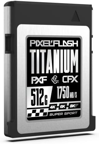 512gb Pixelflash CFExpress Титаниум Серија Мемориска Картичка Тип Б Брзина Читање/1750 MB / s &засилувач; Напиши/1500 MB/s Подобрена