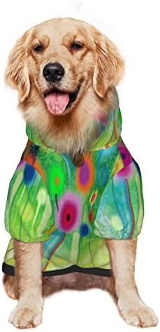 Голем џемпер за домашни кучиња со кучиња џемпер за миленичиња од цвеќиња со капа со капа од мачка мачка, палто xx-large