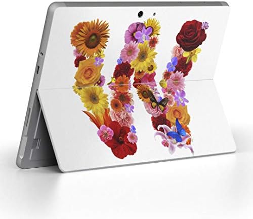 Декларална покривка на igsticker за Microsoft Surface Go/Go 2 Ultra Thin Protective Tode Skins Skins 000918 англиски број во цвет