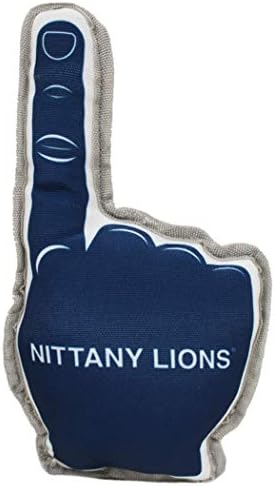 NCAA Penn State Nittany Lions 1 Fan играчка за кучиња и мачки. Најдобра тешка играчка за миленичиња со внатрешен пискач.