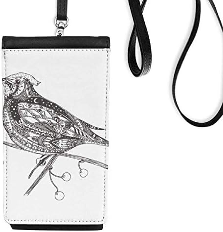 Летечка линија на птици, мала телефонска чанта, виси мобилна торбичка со црн џеб