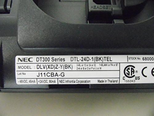 NEC DT330 680004 DTL-24D-1 BLACK 24 DIGLESS DIGITAL DIGITAL TELEPHONE