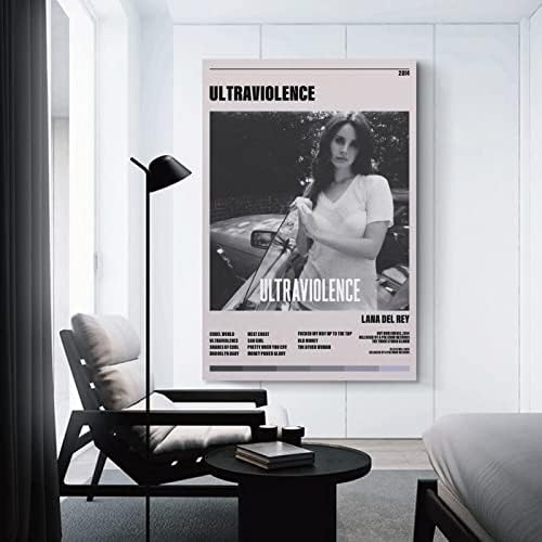 Xiaoma Lana del Rey Poster Ultraviolence албум минималистички поклопец постер декоративно сликарство платно wallидни постери и уметничка слика