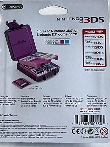 Официјален случај на игра на Nintendo 3DS/DS 16 - Clear Purple