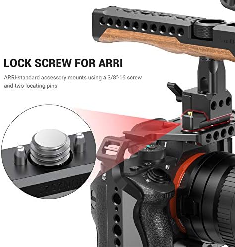 Железничката железница Smallrig Nat со завртка за лоцирање за Arri 48mm Bun2521b