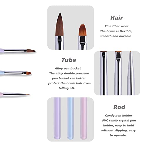 Врежано сликарство пенкало за сликање на нокти Дизајн на пенкало за пенкало за сликање на цветни пенкала специјални пластични шипки