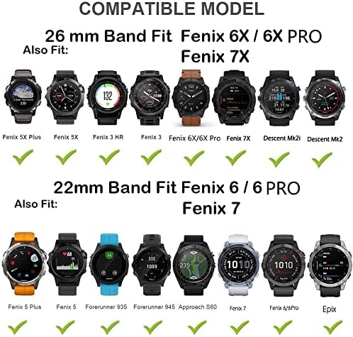 EGSDSE за Garmin Феникс 7 7X 6X 5X Watchband 22 26mm Нараквица За Феникс 6 Pro 5 Плус Тока Силиконски Ремени За Брза Замена На Зглобот