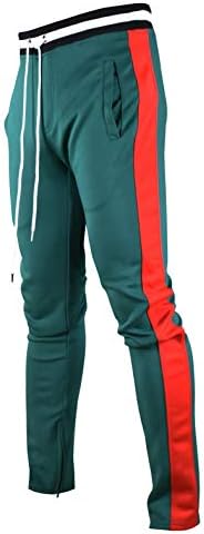 Скриншот -бренд машка хип хоп премиум тенок панталони за патеки - атлетски џогер дно со странично допирање