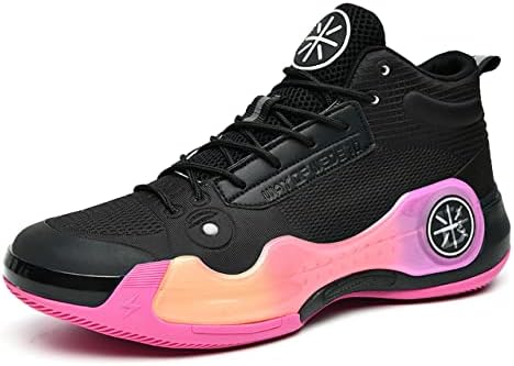 Колани чевли за кошарка за нелизгачки женски-дишење на улични патики со високи врвни бои, WTIH Подготвена јака и табани