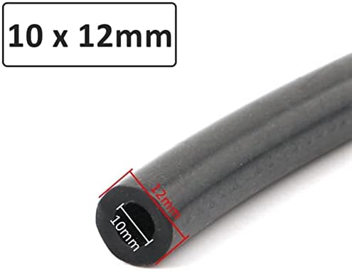 Zzhengf-гумена цевка 1m Црна Силиконска Цевка 3~38mm Гумено Црево Флексибилна Мека Цевка, лесна и флексибилна