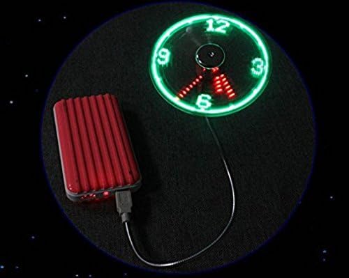 Инкач МИНИ USB Придвижуван LED Ладење Трепка Функција За Прикажување Во Реално Време Вентилатор На Часовникот