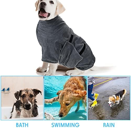 2 парчиња кучиња сушење палто за бања за бања за бања за бања, абсорбента кучиња бањарка брзо сушење кучиња за кучиња, прилагодлива кучиња