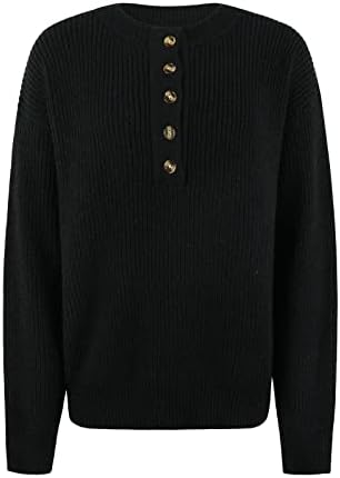 Нукмопо патент дуксери за жени обична мода 2022 година со долг ракав плетење со цврста боја џемпер Топ графички џемпер