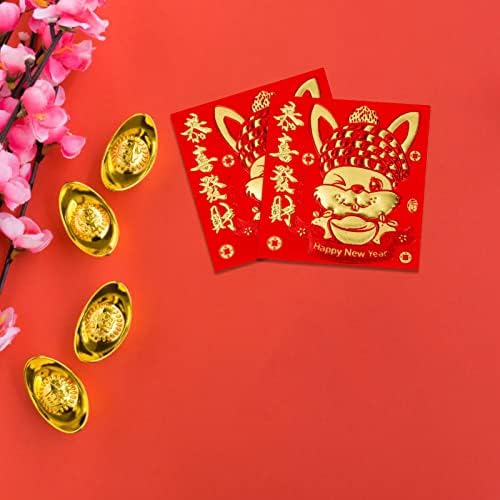 Абуфан Кинески Црвен Плик 66 парчиња Кинеска Нова Година На Зајакот Црвен Пакет Година На Зајакот Црвени Пликови Зајак Црвени Пликови