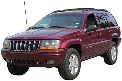 Поди душеци компатибилни со 1999-2004 година Jeep Grand Cherokee, најлонски задниот тепих на Blackfront од Ikon Motorsports,
