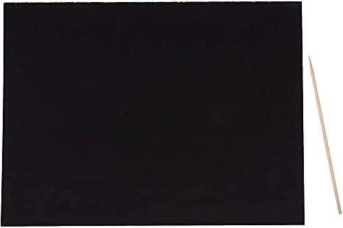 Juvale 110 PIECE PIECE RINGOBE STRACK PARTER со дрвени пенкала за стилови, големи чаршафи