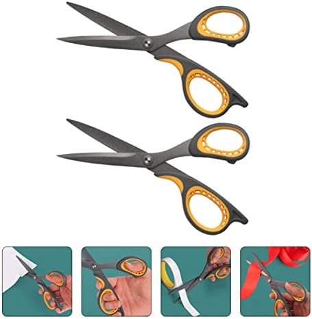 Nuobesty 10PCS ножици за сечење на лента за таблички Користете ткаенина повеќенаменска уметност за ножици за удобност рачки