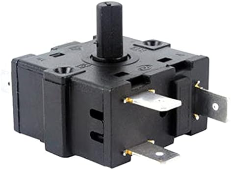 DayAQ 16A 3PIN 5PIN AC Електричен греј на копчето за греење на копчето 4Gear Rotary Selector Thermostat Switch 3gear Control Control Switch