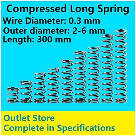Изворите на компресија се погодни за повеќето компресии I компресија со долга пролетна жица со дијаметар од 0,3мм, надворешен дијаметар
