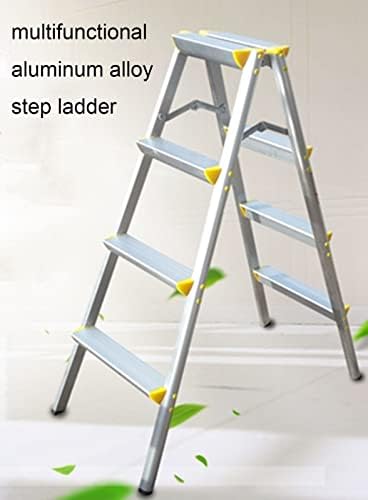 4-чекор скала Цврсто алуминиумска легура скала преклопувајќи харинга, скала за скалила повеќенаменска скала за цвеќиња на цвеќиња,