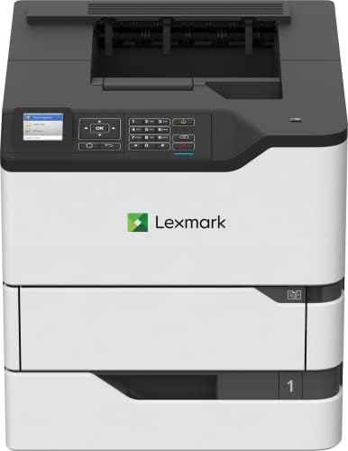 Lexmark MS823DN Монохроматски ласерски печатач за канцеларија, двострано печатење, брзина на печатење 65 ppm, 2,4 инчен LCD дисплеј во боја,