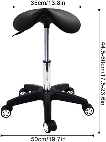 Стол за седло столче за работилница прилагодлива столче за тркалање со тркала тетоважа стол за масажа стол продавница столче столче столче црно