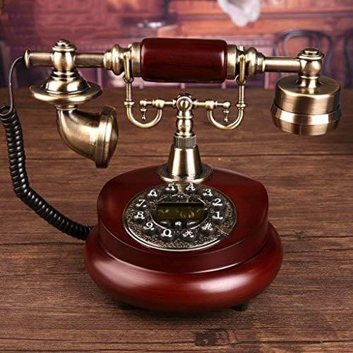 Антички декоративен телефон WYFDP, телефонска фиксна мода креативна канцеларија фиксна европска античка ретро смола Телефон