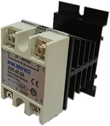 Inkbird цврста состојба Реле 40DA DC SSR Црна топлина мијалник за контролор на температура на термостат PID