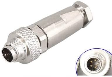 GXMRHWY кабел водоотпорен конектор M9 Машки директен метал 5pin поле за лемење на штит за шифри за кабел за кабел