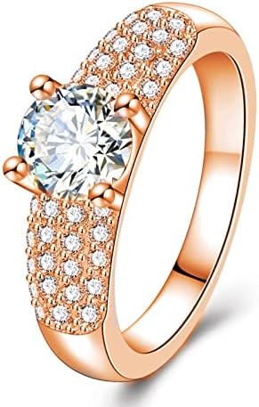 2023 Нов платина позлатен моден прстен увезен розово и сребрен дијамантски розов жолт и дијамантски ангажман прстен женски бенд
